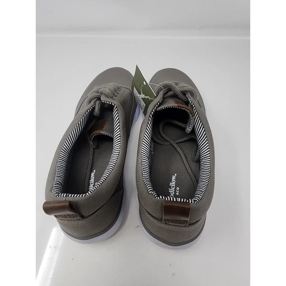 Goodfellow & Co Mens Brady Canvas Sneakers Gray Cotton Casual Size 7